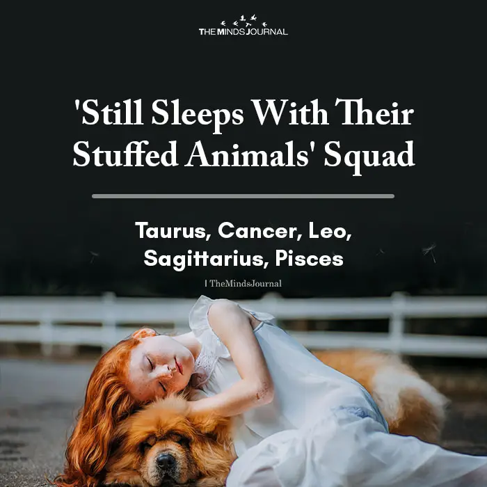 Sleeps With Their Stuffed Animals