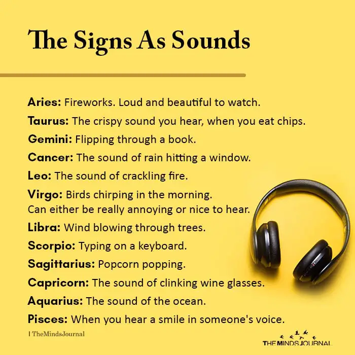 The Signs As Sounds