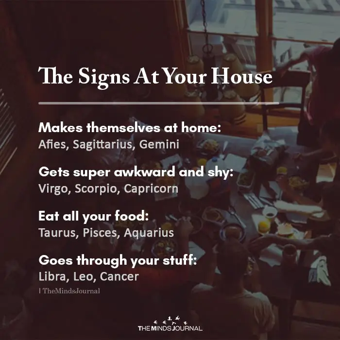 The signs at your house