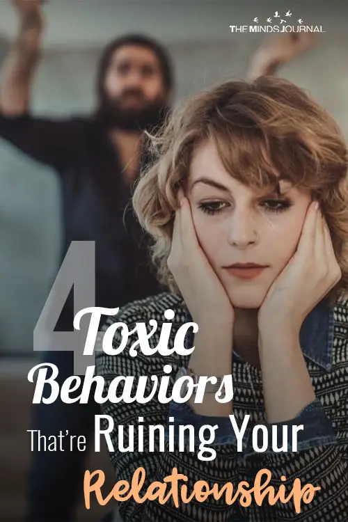 Toxic Behaviors That Are Ruining Your Relationship pin