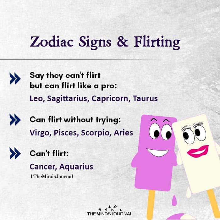 Zodiac Signs and Flirting