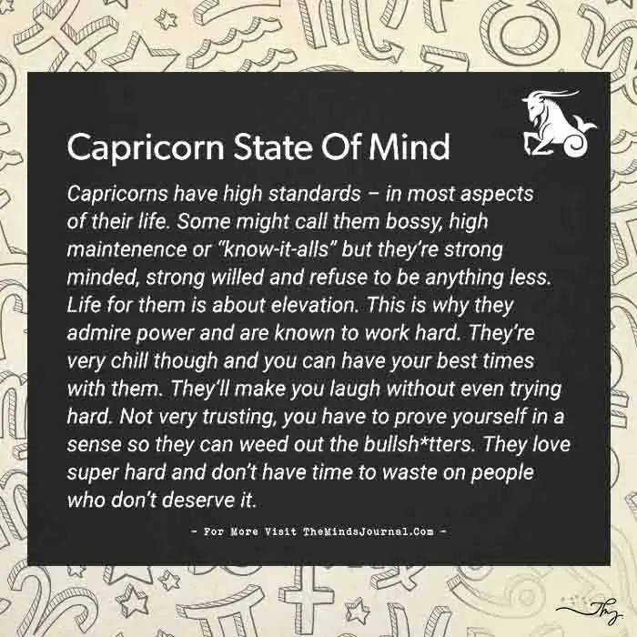 Personality Traits Of Capricorn