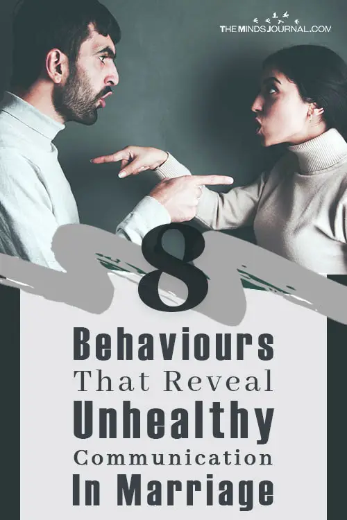 Behaviours That Reveal Unhealthy Communication In Marriage pin