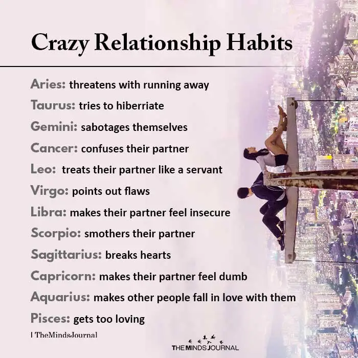 Crazy relationship habits