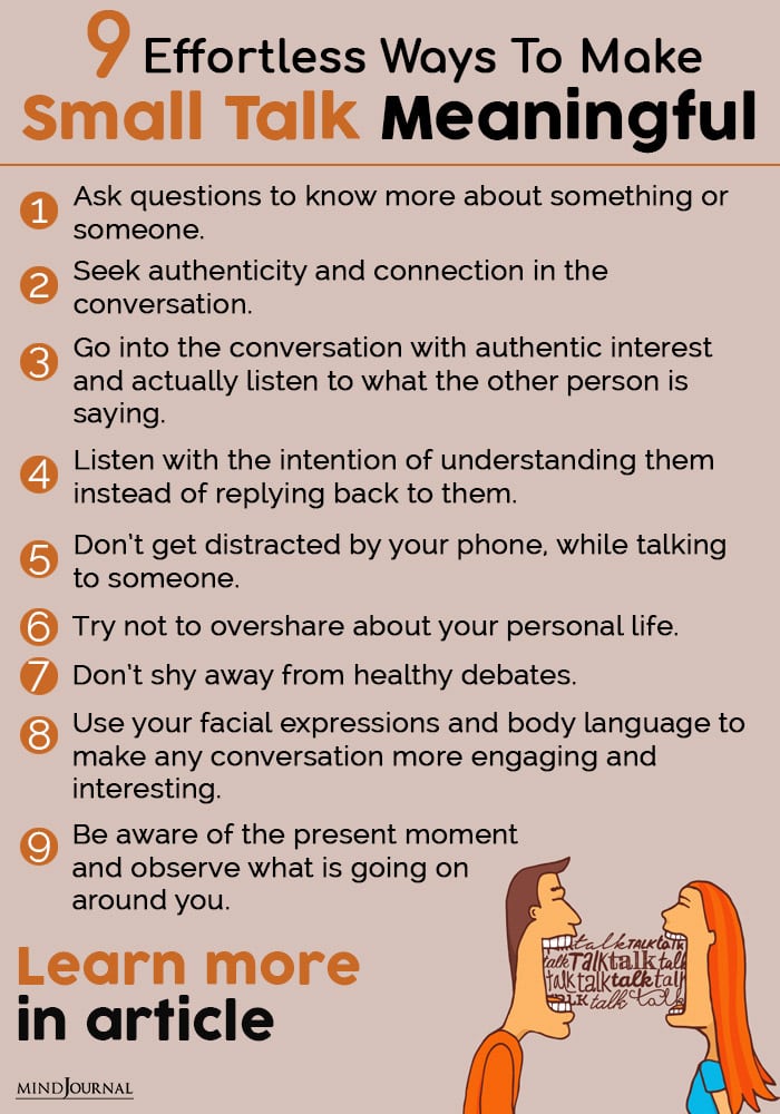 How To Make Small Talk Meaningful info