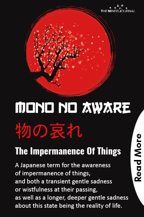 Mono No Aware The Awareness Of Impermanence of Things pin