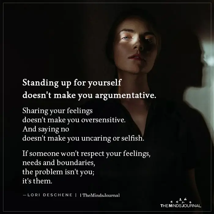 Standing Up For Yourself