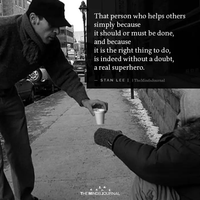 That person who helps others