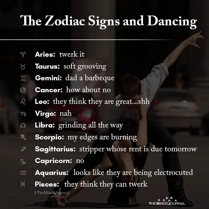 The Zodiac Signs and Dancing