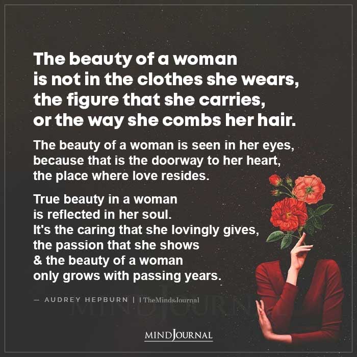 The beauty of a woman