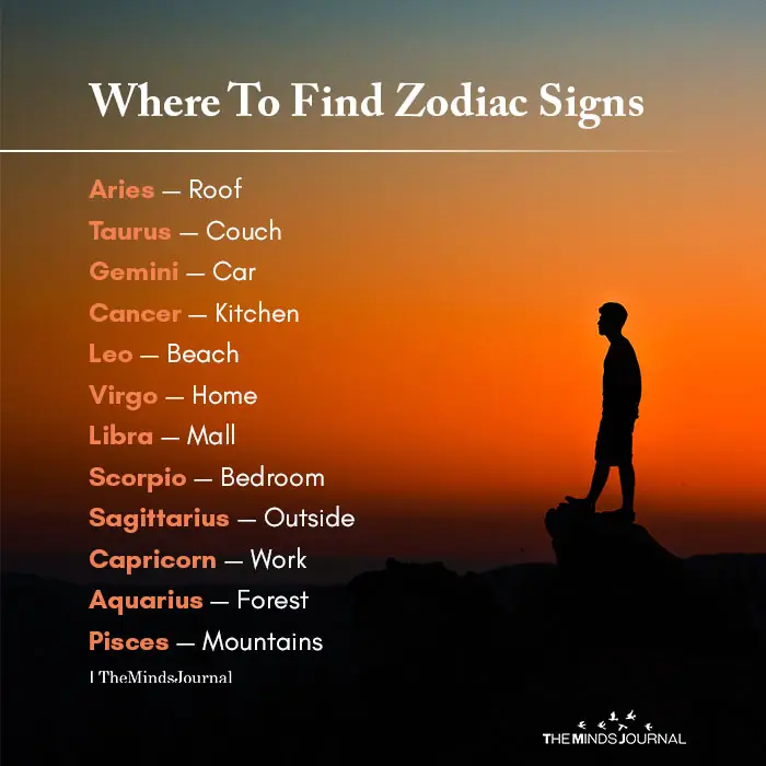 Where to Find Zodiac Signs
