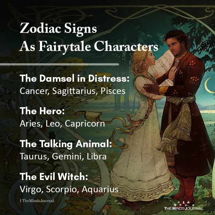 Zodiac Signs As Fairytale Characters