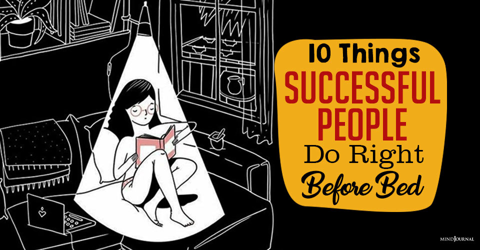 things successful people do right before bed