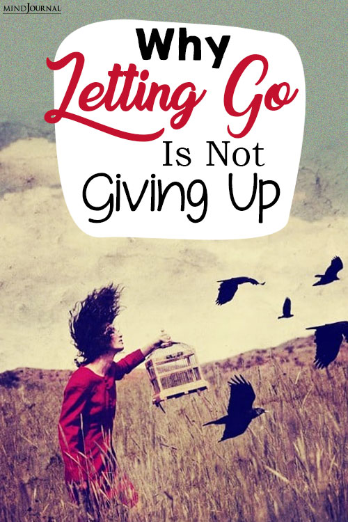 why letting go is not giving up pin