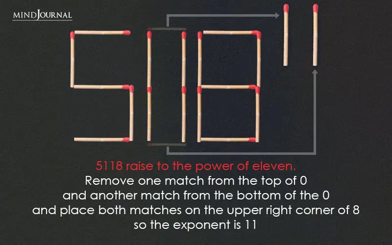 5118 raise to the power of eleven