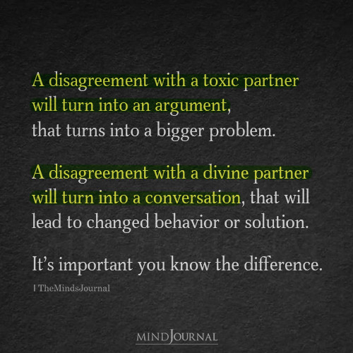 A Disagreement With A Toxic Partner