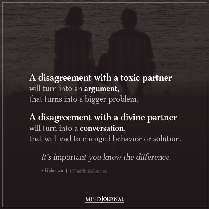 Disagreement With A Toxic Partner