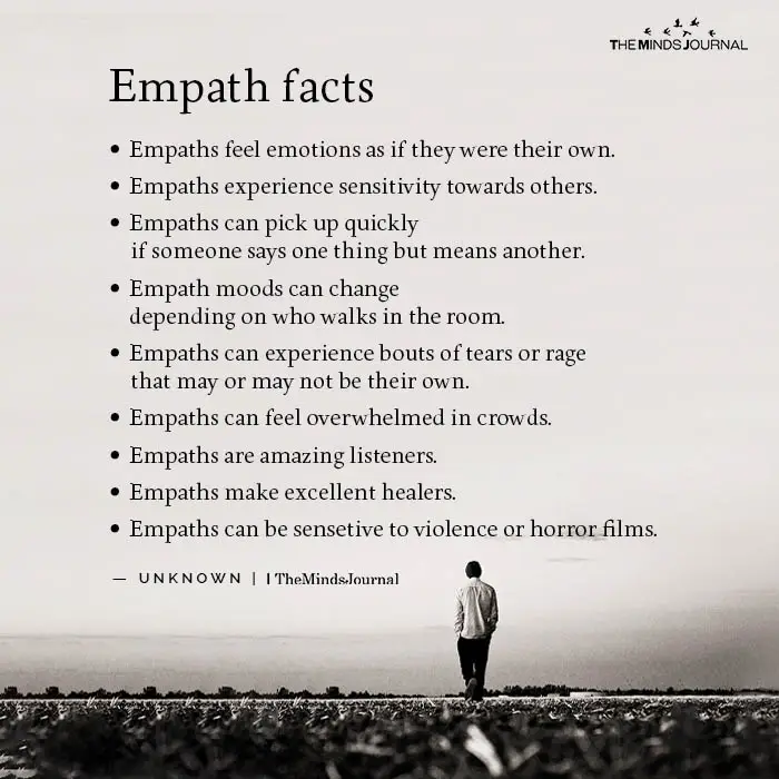 Empath facts: Empaths feel emotions as if they were their own