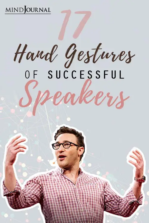 Hand Gestures Of Successful Speakers Pin