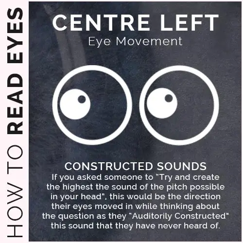 Centre left eye movement.