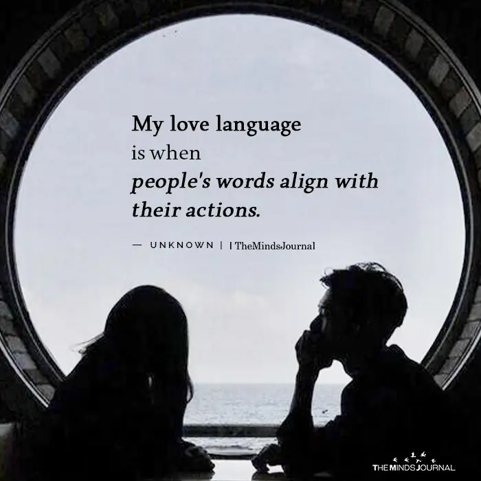My love language is when peoples words