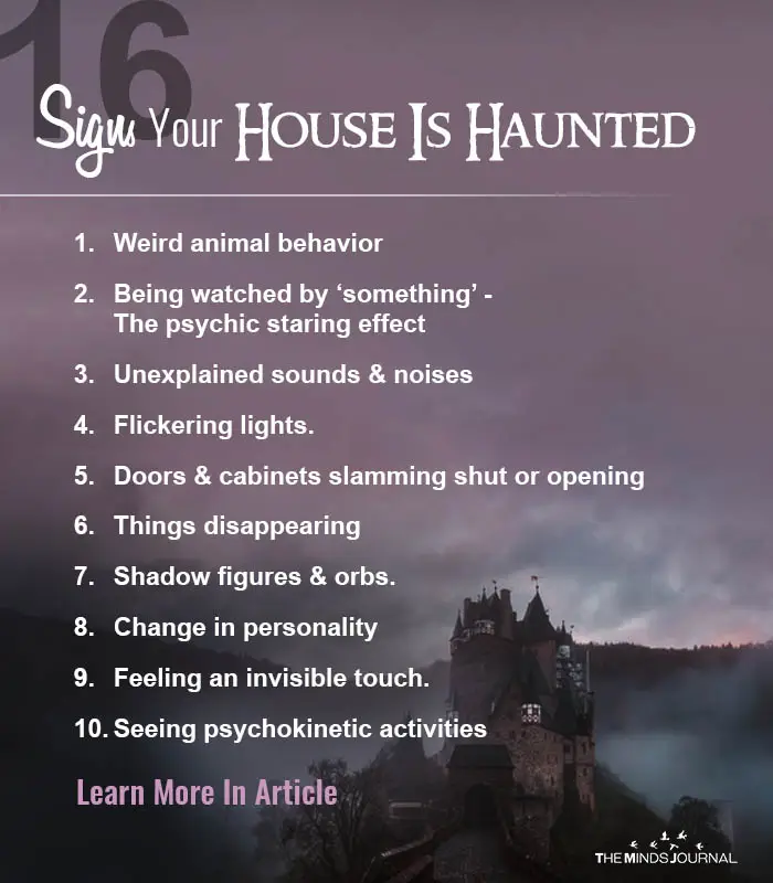 16 signs your house is haunted
