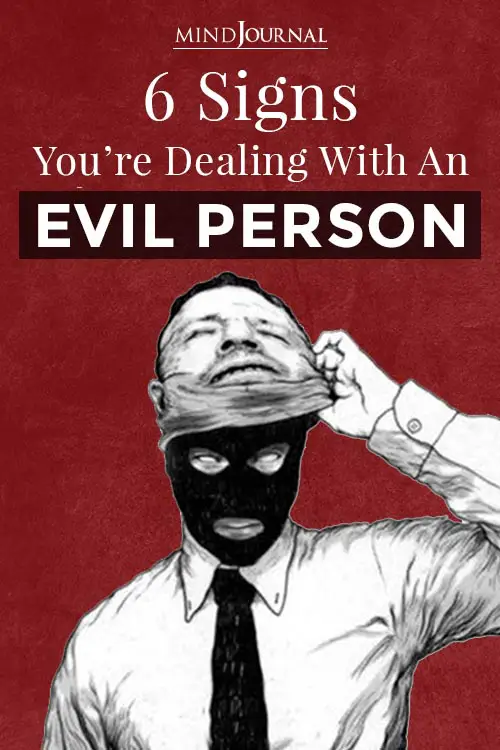  Dealing With An Evil Person Pin
