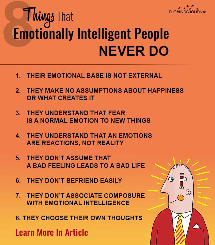 8 Things That Emotionally Intelligent People NEVER Do