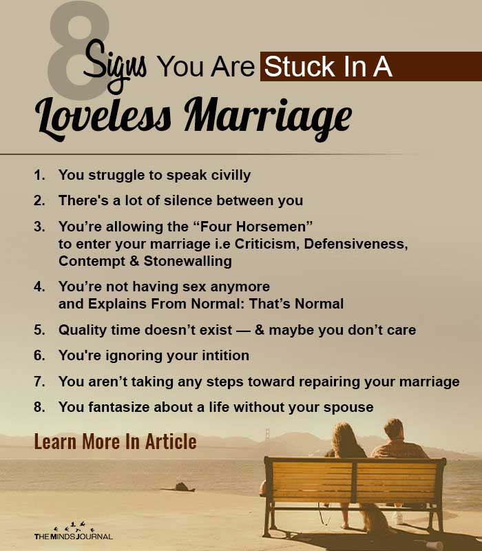 8 Warning Signs You Are Stuck In A Loveless Marriage