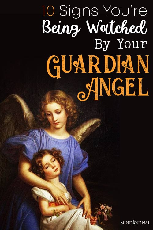 Watched By Guardian Angel Signs pin