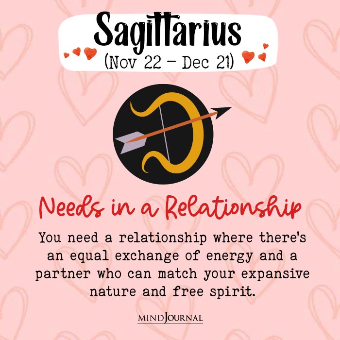 What Do You Need In Relationship saggittarius