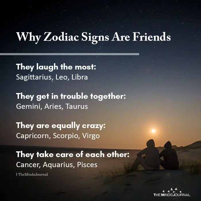 Why Zodiac Signs Are Friends