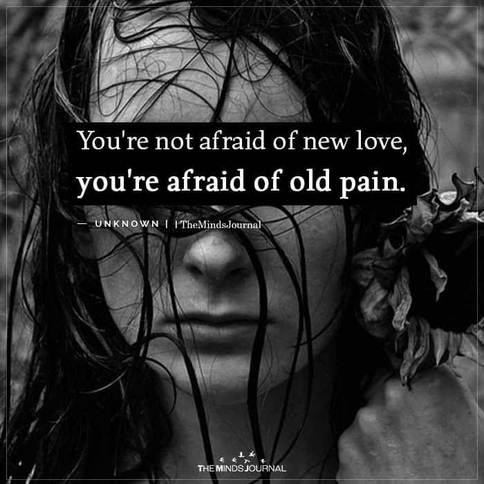 You're not afraid of new love