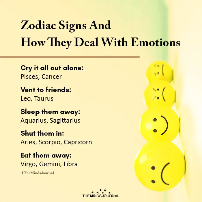 Zodiac Signs And How They Deal With Emotions