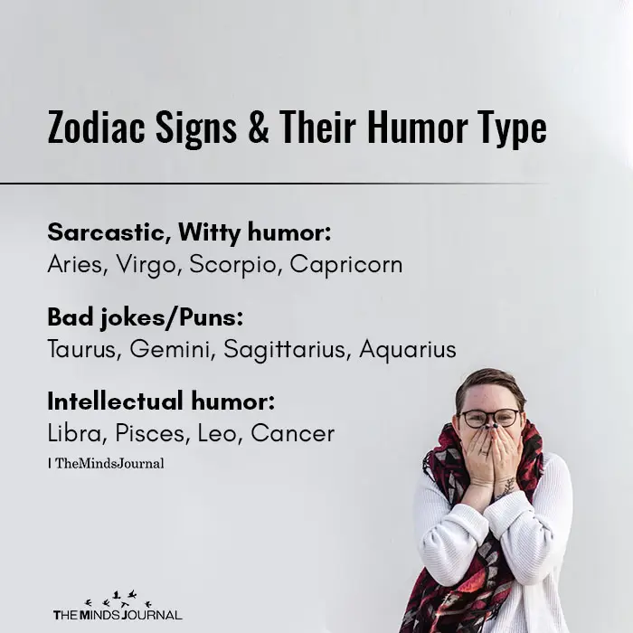 Zodiac Signs And Their Humor Type