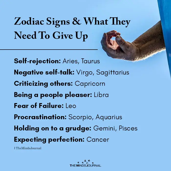 Zodiac Signs And What They Need To Give up