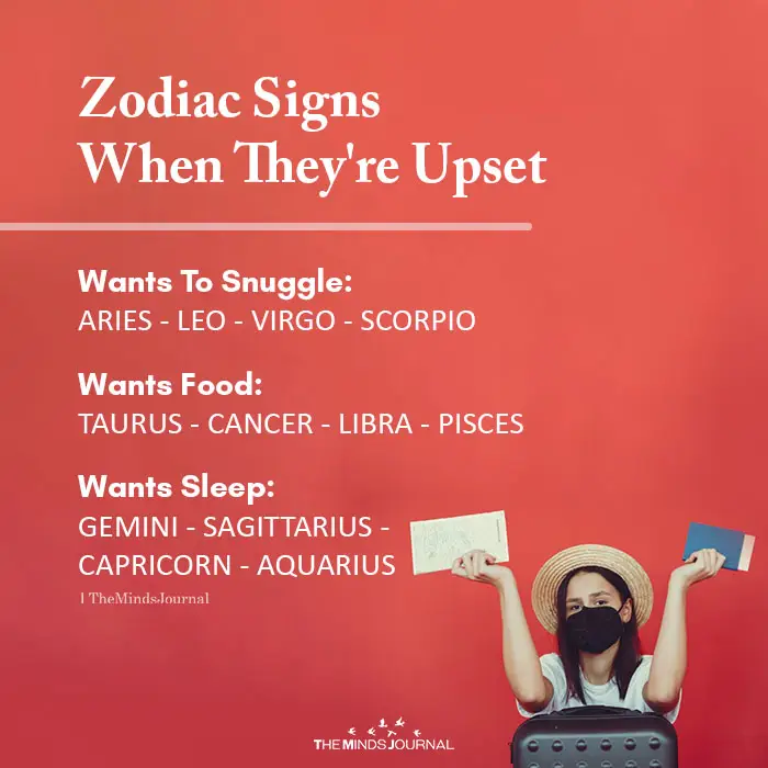 Zodiac Signs When They're Upset