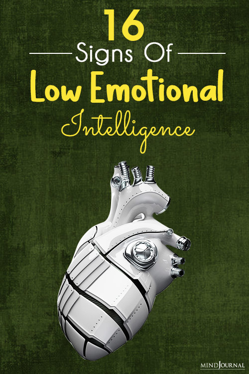 signs of low emotional intelligence pin