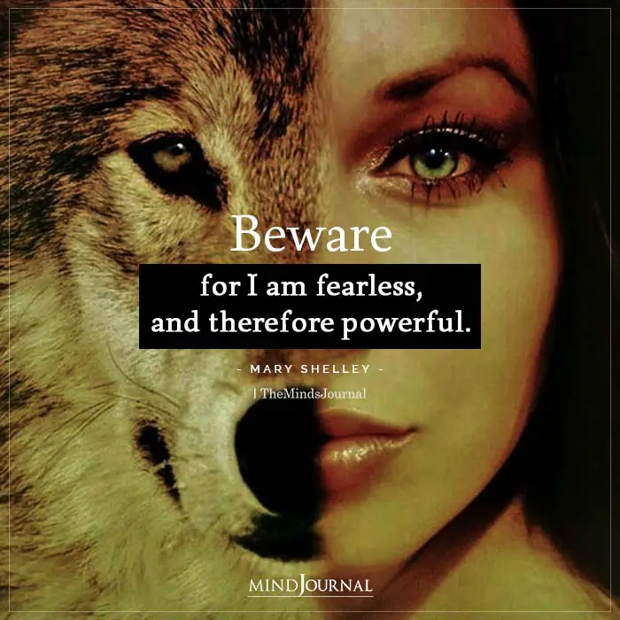 Beware for I am fearless
