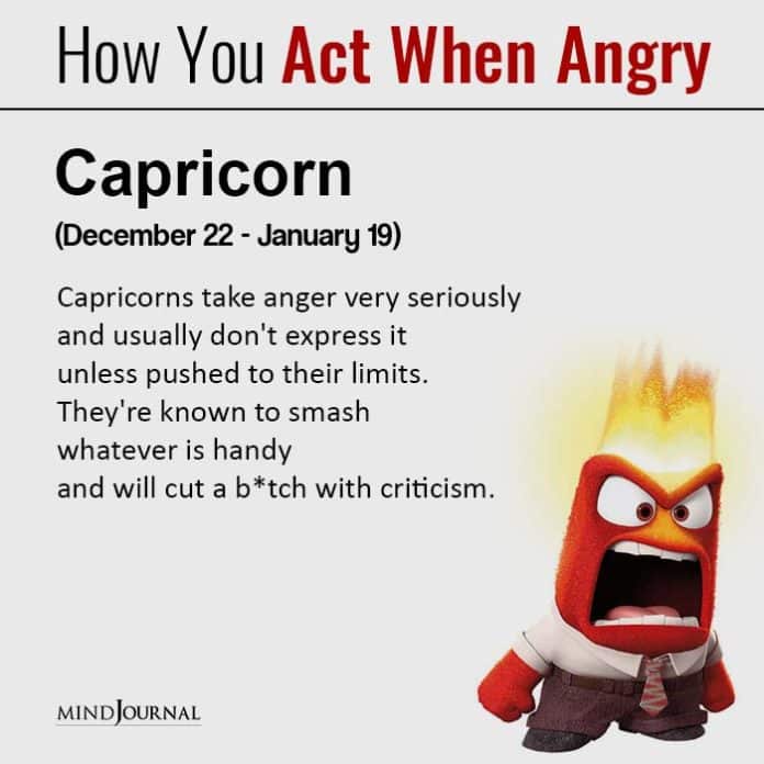 How Each Zodiac Sign Acts When Theyre Angry