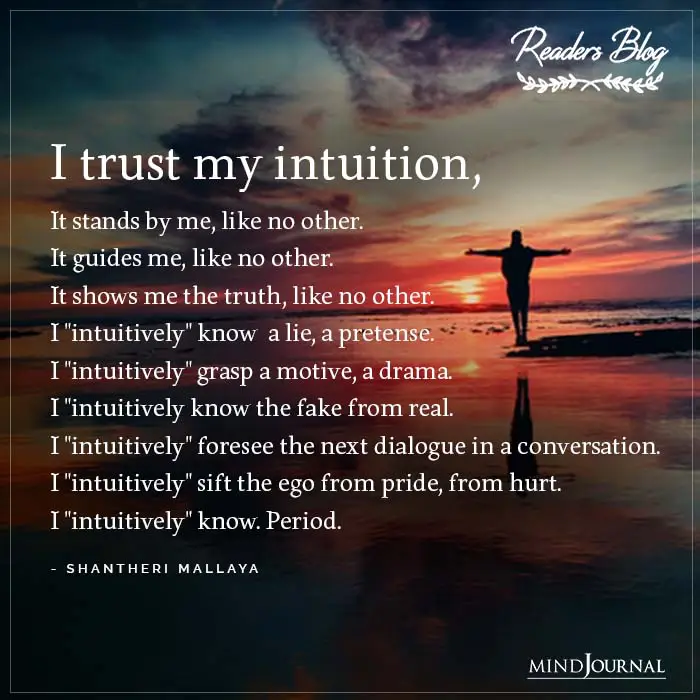 I Trust My Intuition