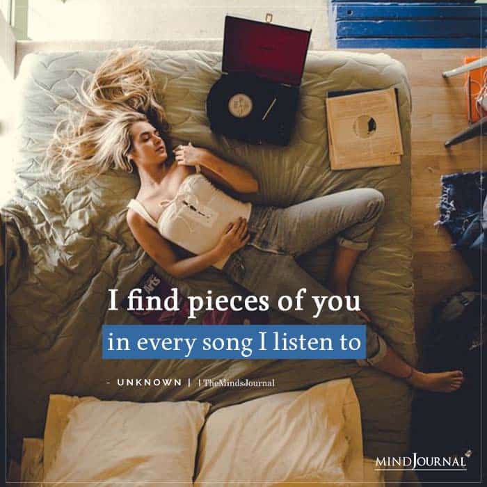 I find pieces of you