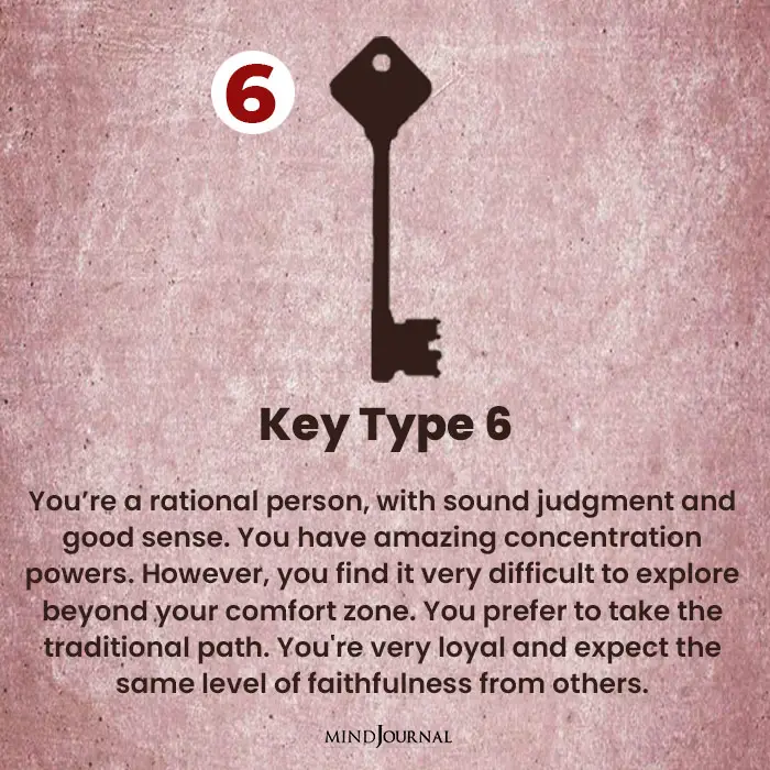 Key Personality Test six