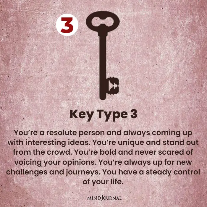 Key Personality Test three