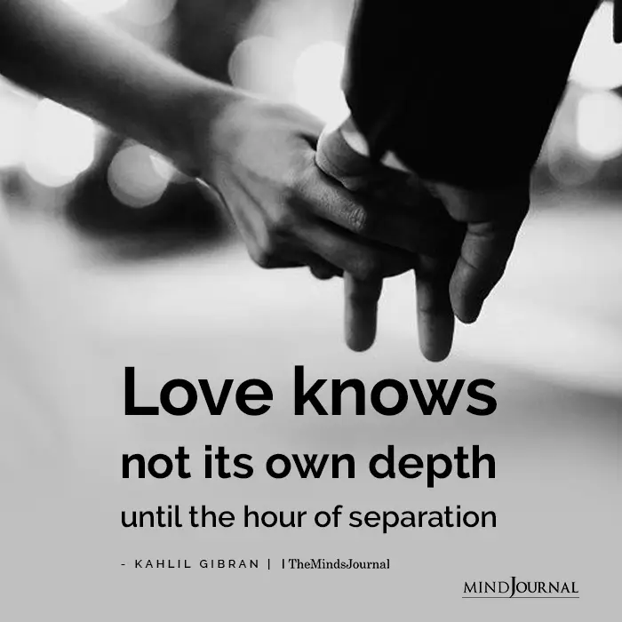 Love Knows Not Its Own Depth