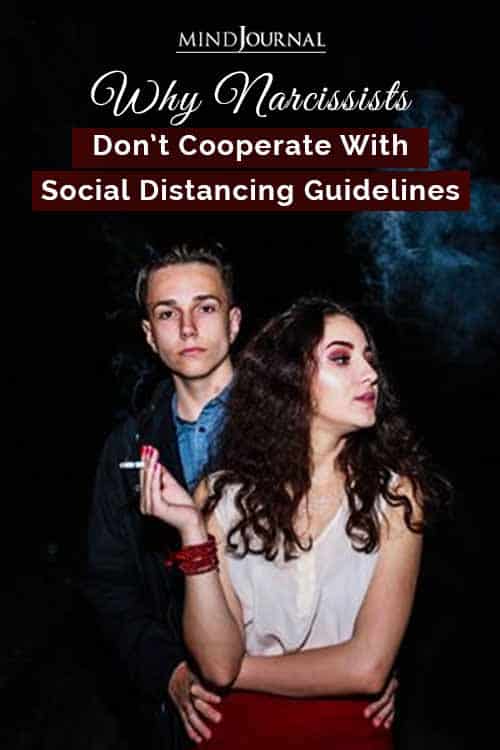 Narcissists Cooperate Social Distancing Guidelines Pin