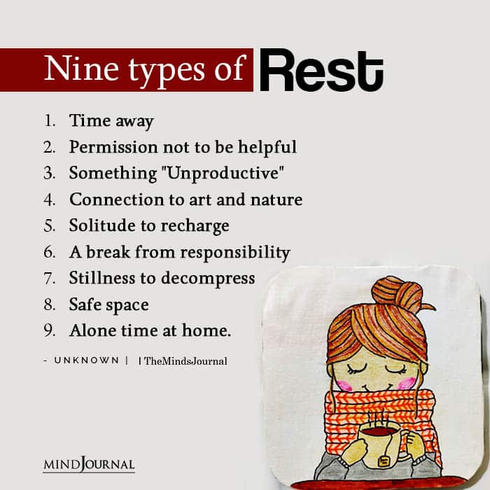 Nine types of rest.