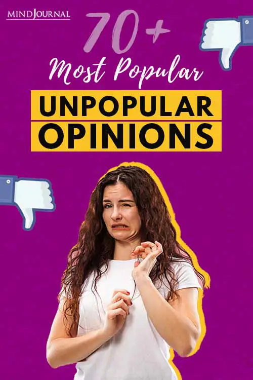 Popular Unpopular Opinions Boldly Shared Online Pin