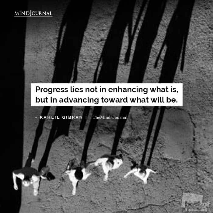Progress lies not in enhancing what is