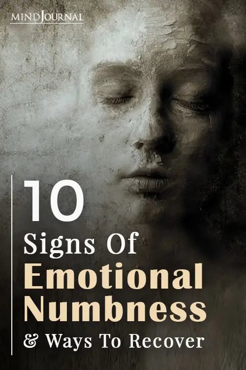 Signs Of Emotional Numbness Pin